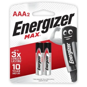 ENERGIZER MAX AAA – 2 PACK (MOQ 20)