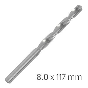 ALPEN PRO HSS 8MM DRILL DIN 338 RN 135 SPLIT POINT PLASTIC WALLET