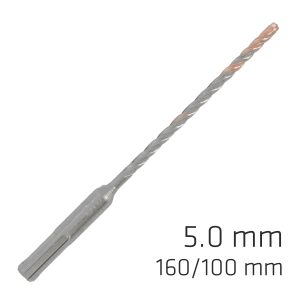 FORCE X 5.0 x 160/100 SDS-PLUS DRILL BIT X4 CUTTING EDGES