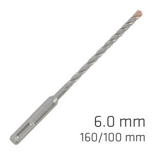 FORCE X 6.0 x 160/100 SDS-PLUS DRILL BIT X4 CUTTING EDGES