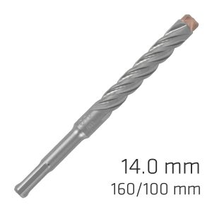 FORCE X 14.0 x 160/100  SDS-PLUS DRILL BIT X4 CUTTING EDGES