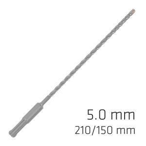 FORCE X 5.0 x 210/150 SDS-PLUS DRILL BIT X4 CUTTING EDGES