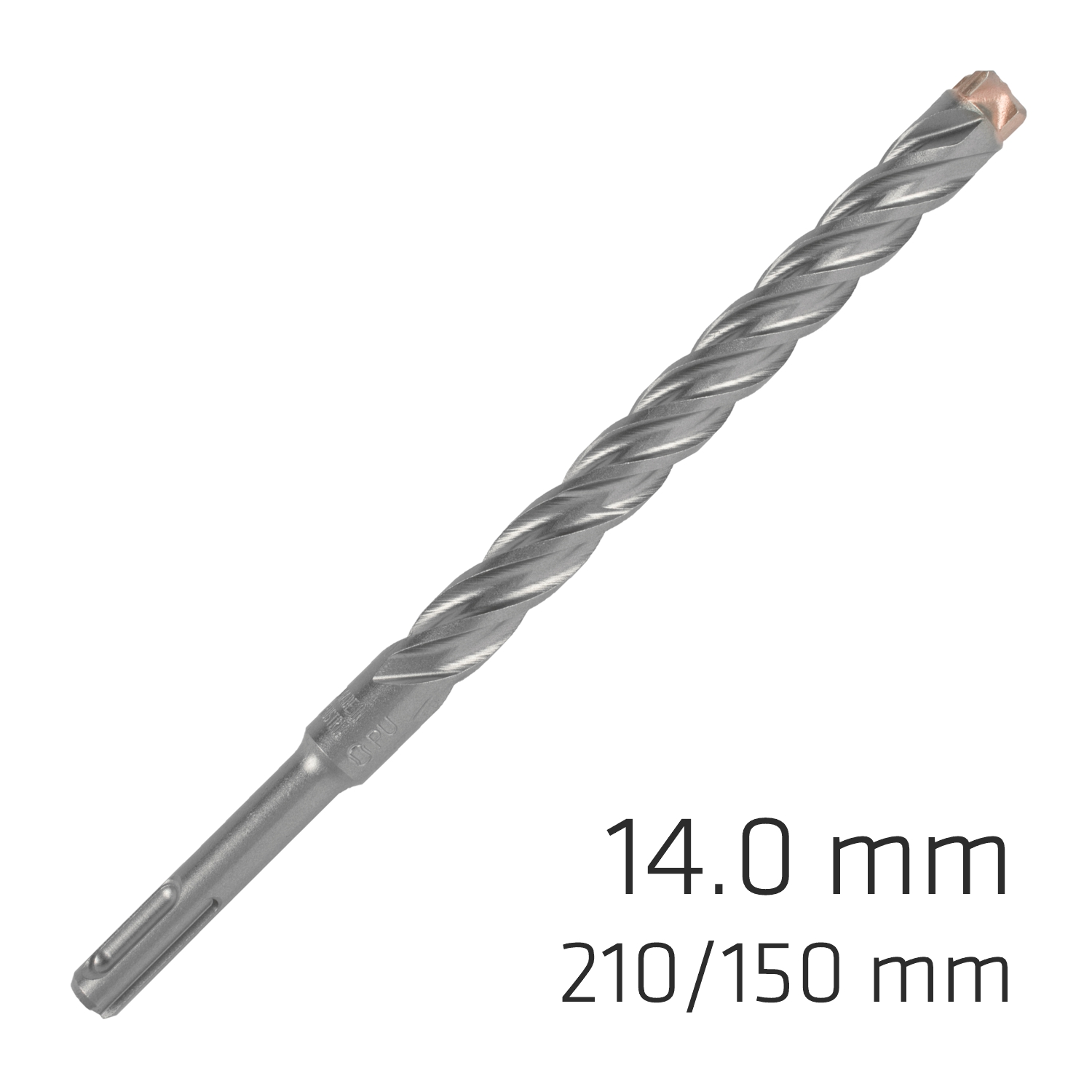 FORCE X 14.0 x 210/150 SDS-PLUS DRILL BIT X4 CUTTING EDGES