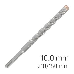 FORCE X 16.0 x 210/150  SDS-PLUS DRILL BIT X4 CUTTING EDGES