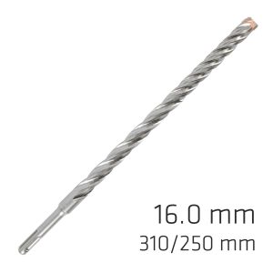FORCE X 16.0 x 310/250  SDS-PLUS DRILL BIT X4 CUTTING EDGES