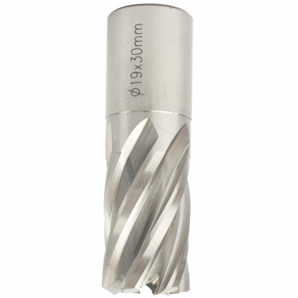 ANNULAR HOLE CUTTER HSS 19 X 30MM WELD SHANK 19.05MM