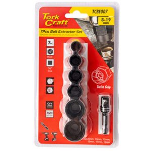 Tork Craft Bolt Extractor Set 7pc