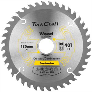 Tork Craft Circular Saw Blade TCT 180mm x 40T