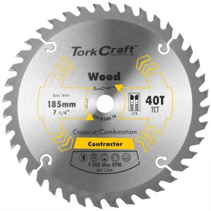 Tork Craft Circular Saw Blade 185x16mm 40T