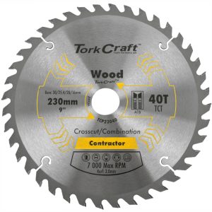 Tork Craft Circular Saw Blade 230mm 40T