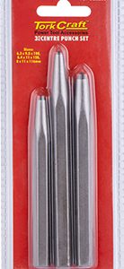 Tork Craft Centre Punch Set 3pc 5.4/6.3/8mm
