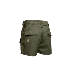 BOERBOEL Kids DKW Shorts Olive Size 7-8