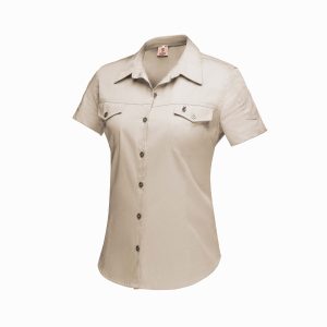 BOERBOEL Ladies S/S Kalahari Shirt Stone Size 2XL